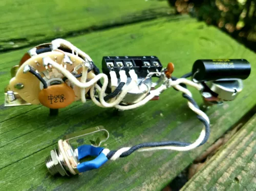 Tele Solderless Wiring Harness Bill Lawrence 5/w Blackbeauty .047 CTS Split