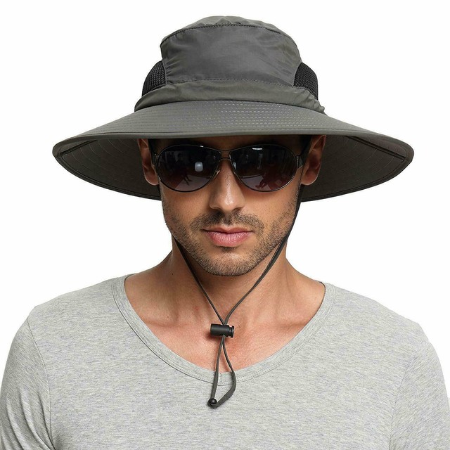 UV Protection Wide Brim Bucket Hat 