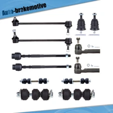 12x Front Lower Ball Joints Sway Bar Tie Rod End For 1985-1989 Buick Electra