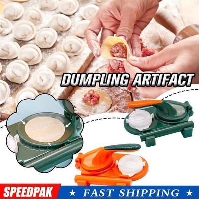 2 in1 Knödel Haut Maker Presse Wrapper Form Teig Griff Werkzeuge Dumpling Maker