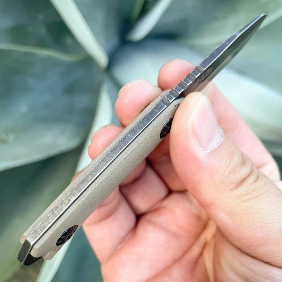 Cuchillo de cuello de hoja fija táctico de combate militar M-TECH 4,75" con funda encadenada Foto 3 de 4