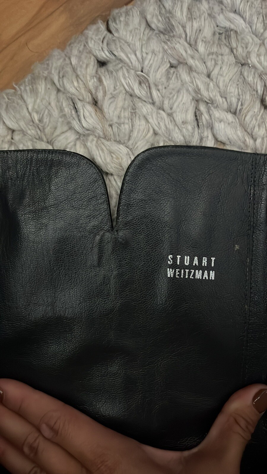 Stuart Weitzman Knee High Pointed Toe Stiletto Bo… - image 3