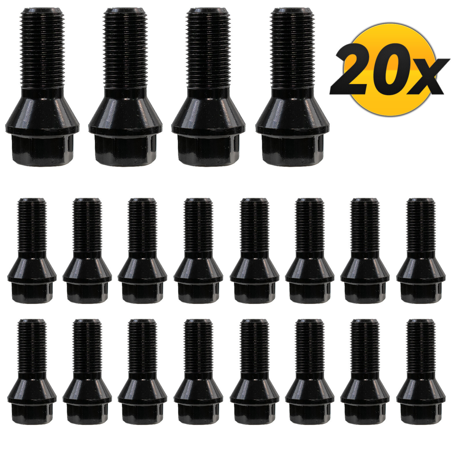 20x Car Wheel Lug Bolt Nuts 36136781151 36136890324 36136774896_For BMW M14x1.25