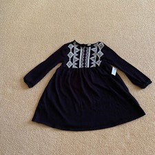 Old Navy Girl's Black and White Dress, Size 4T New With Tags