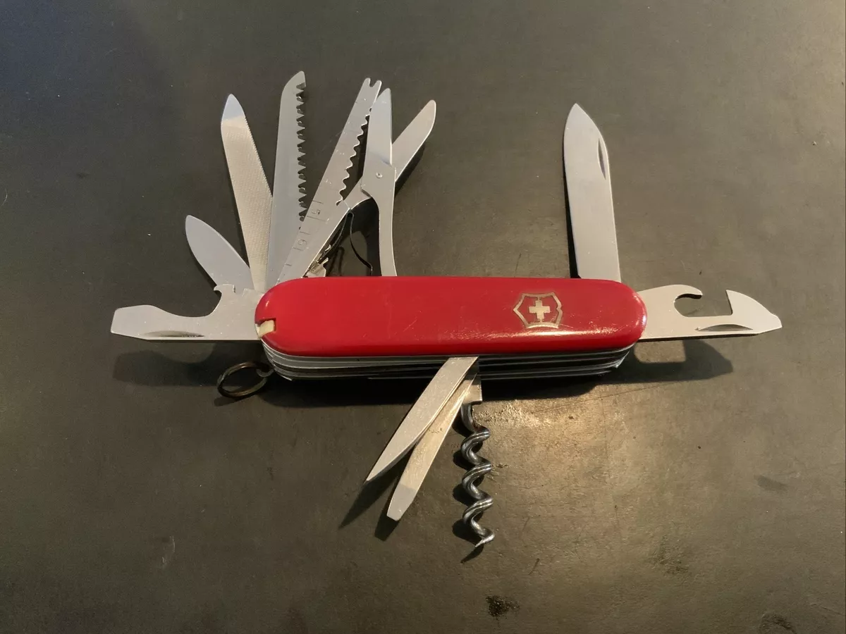 Victorinox Swiss Army Knife Red Handyman Craftsman Fluted