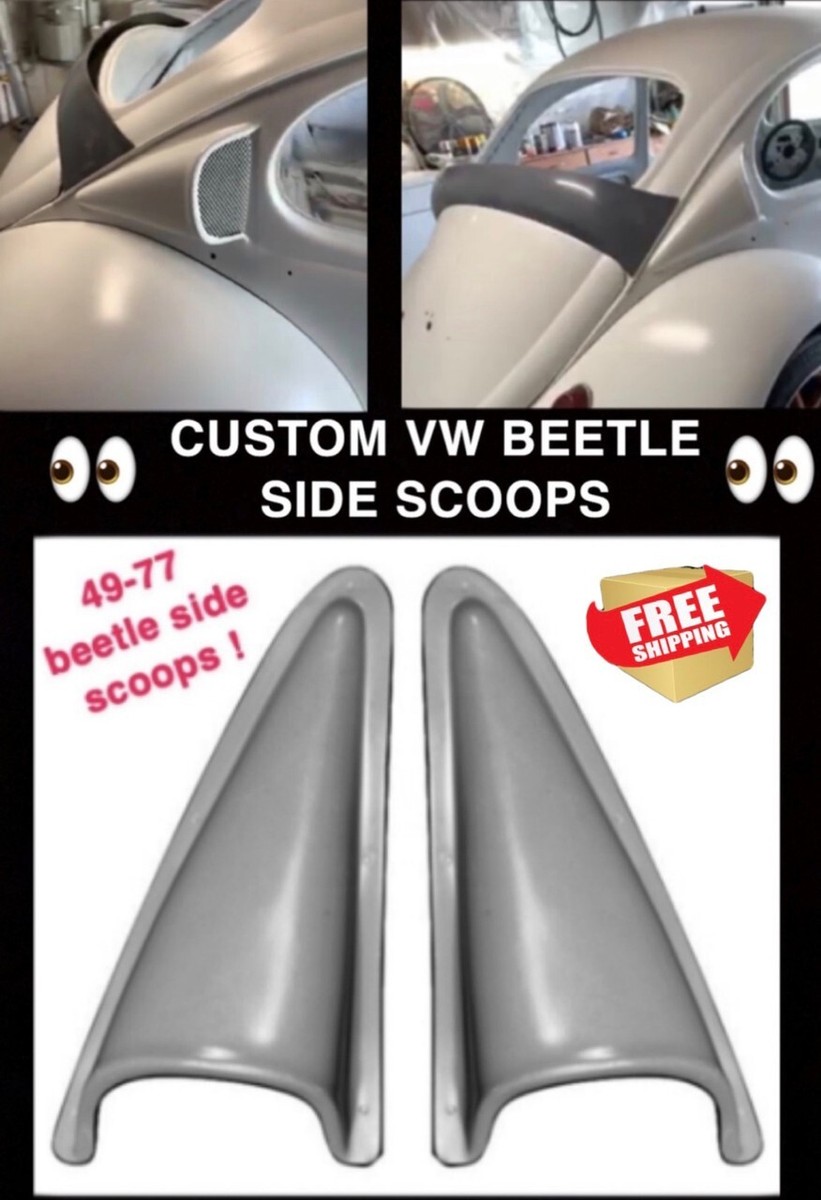 1949-77 VW Beetle Bug 1971-79 Super Beetle Rear Side Scoops Pair Baja