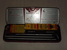 VINTAGE OUTERS GUNSLICK  22 CAL RIFLE GUN CLEANING KIT NO. 477 IN METAL BOX