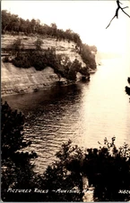 Pictured Rocks Munising, Michigan RPPC Real Photo Postcard