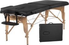 Portable Massage Table Massage Bed SPA Bed Height Adjustable, Free Carry Case