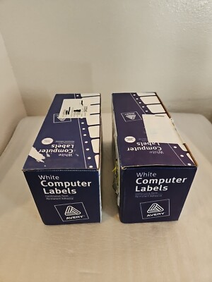 2 Boxes Avery White Computer Labels 4