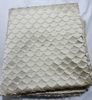 Fabric Roll Including Multiple Yards of ''Kismet'' by Covington in Silver Fabric