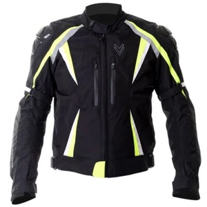 Frank Thomas Sports Motorcycle Jacket Black Flou Yellow White