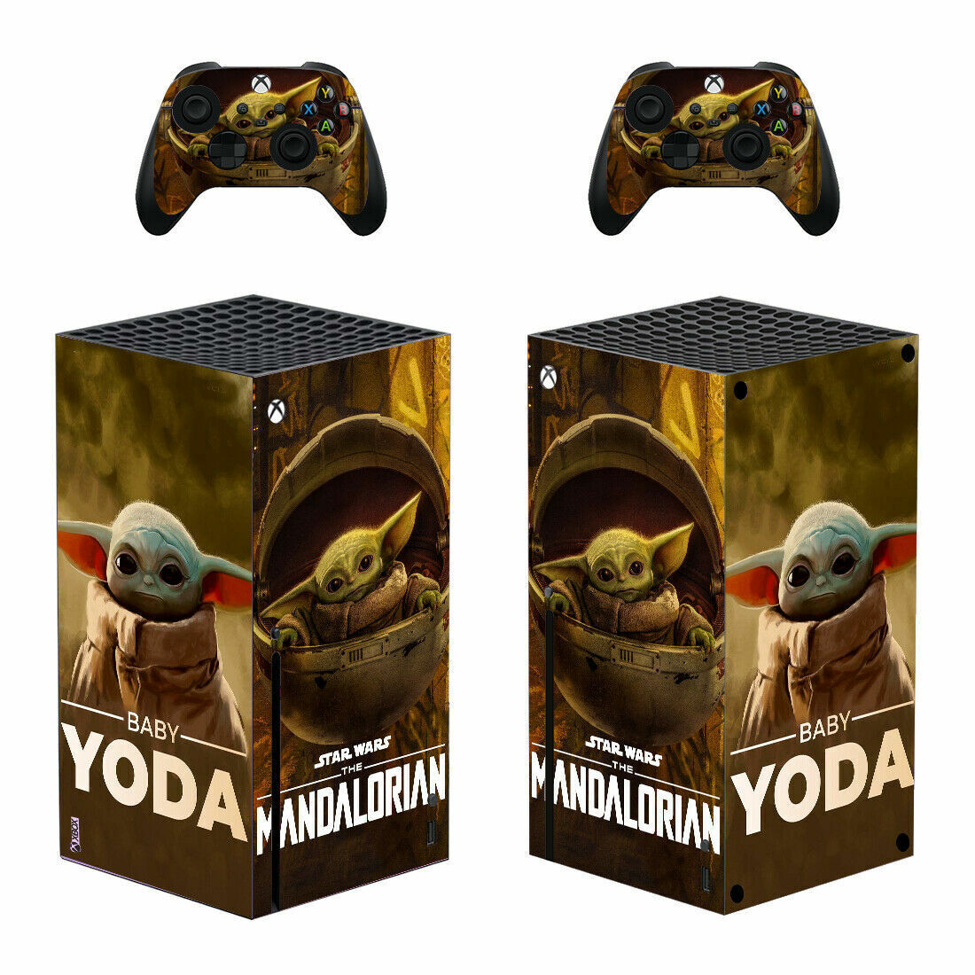 Xbox Series X Console Controllers Skins Sticker Decals Baby Yoda The Mandalorian