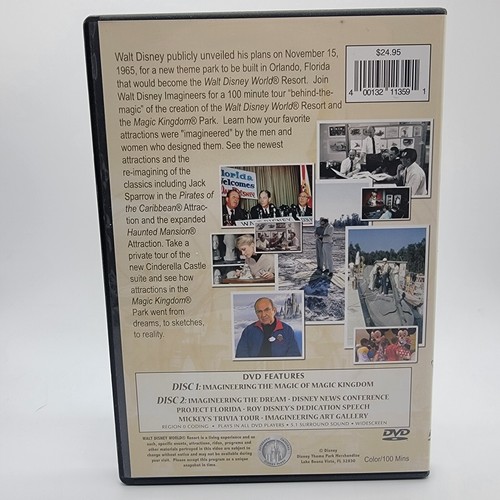 Magic Kingdom Imagineering The Magic (2 Disc DVD 2009) Walt Disney - Picture 2 of 4