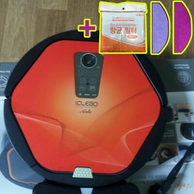 NEW iCLEBO ARTE YCR-M05-50 Intelligent Robot Vacuum Cleaner - Red +Catchmop