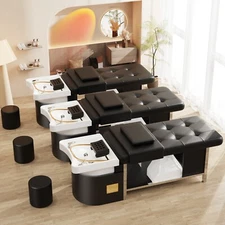 Baasha Professional Massage Shampoo Bed with Steaming Water Circulation Function