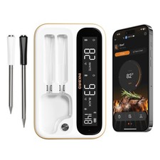 Wireless BBQ Meat Thermometer WiFi 5G/2.4G Bl...