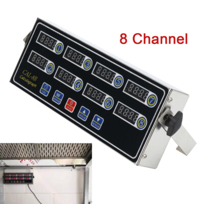 8 Channel Digital Timer Kitchen Cooking Countdown Timing Remind Loud Alarm