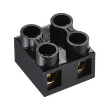 10pcs Terminal Block 500V 10A Dual Row 2 Positions Screw Electric Barrier Strip