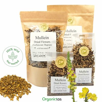 Königskerze Blüten getrocknet Kräutertee Bio & Wild geerntet Verbascum Thapsus 100g