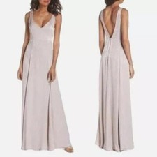 Show Me Your Mumu Taupe Jenn Formal Maxi Dress Size Small