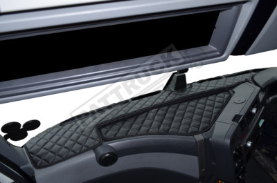 LKW ECO LEDER ARMATURENBRETT MATTE PASSEND FÜR RENAULT T-RANGE SCHWARZ