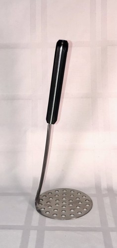 Revere Ware Potato Masher Ricer Stainless Offset Angled Black Handle 10" - Picture 5 of 13