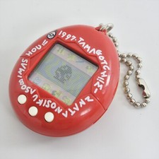 Shinshu Hakken Tamagotch Handheld Console RED x LOGO Tamagocchi 2406 Bandai