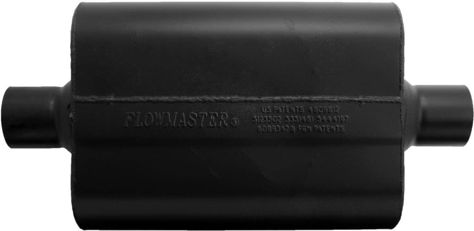 NEW FLOWMASTER SUPER 44 SERIES CHAMBERED MUFFLER,BLACK,2.5" CENTER IN ...