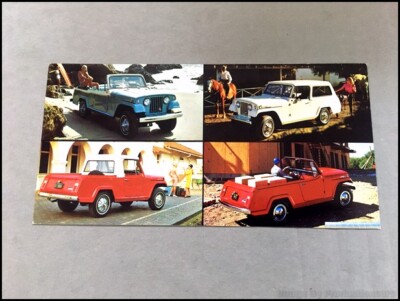 1966 1967 Jeep Jeepster Commando Convertible 1-page Car Photo Post Card Postcard