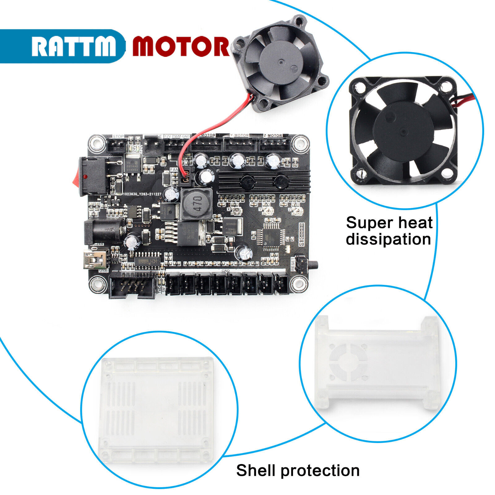 Ger CNC 3018 PRO GRBL Controller 3 Axis Control Board Laser Engraving Machine