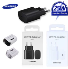 Samsung 25W Super Fast Charging Adapter USB-C Cable Galaxy S20 S22 S23 A54 5G