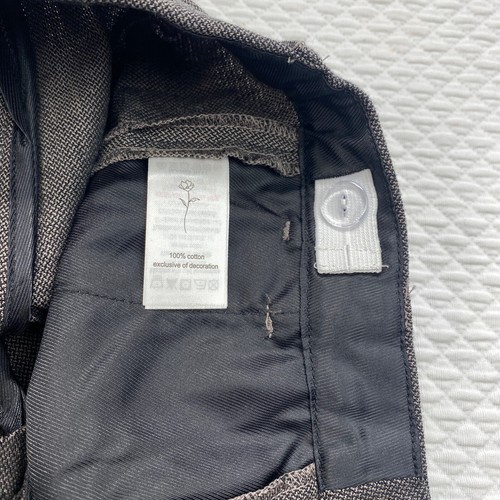 Nora Lee Chino Pants Kids Boys Size 4 Black Flat Front Stretch Straight Leg - Picture 2 of 5
