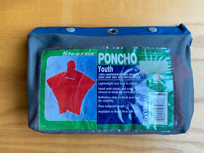 STEARNS PONCHO Rainmaster YOUTH - BLAZE ORANGE