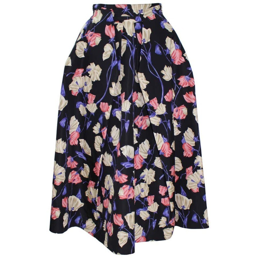 Prada Vintage Archive Resort 2008 Black Floral Print Full