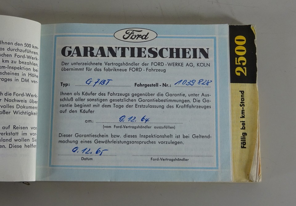 Kit De Réparation HBZ – Référence 11 543237 Pour FORD 12M, 15M, Globe Terrestre, FK 1000/1250