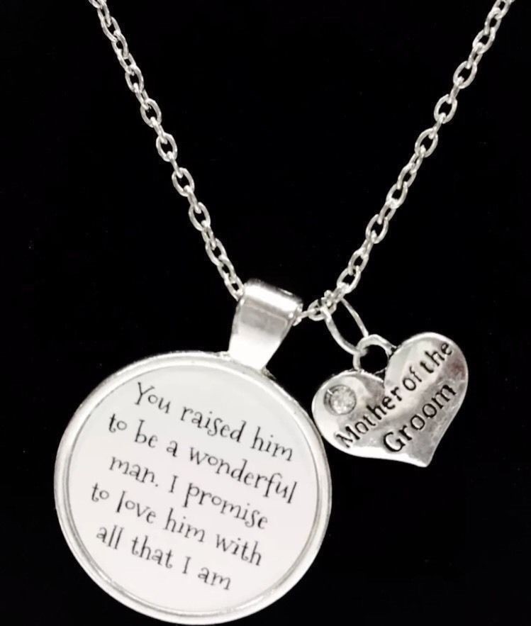 Mother Of The Groom Necklace Wedding Bridal Gift Mother's Day Jewelry
