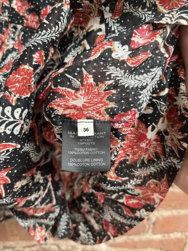 Isabel Marant Etoile Damen Bluse, Gr. 36, Baumwolle geblümt - Bild 6 von 6