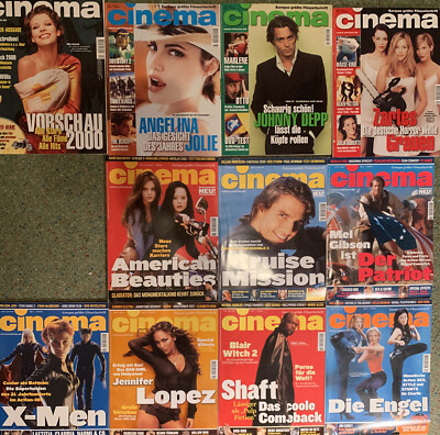 11 x Cinema Filmzeitschriften 01/00 - 12/00 #Gladiator #MissionImpossible