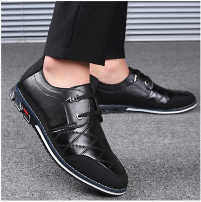 Hy Mens Casual Shoes,Fall Winter Leather Pointed Lace Up Formal Business Shoes Color : Red, Size : 41 Comfort Driving Shoes Wedding Night Club Party & Evening 