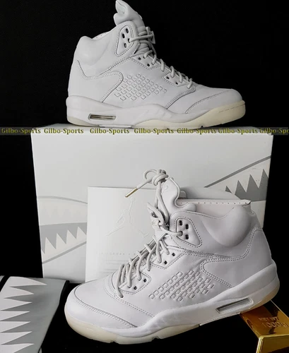 Nike Air Jordan 5 Retro Premium Pure Platinum Deadstock Größe 43 grau 881432 003