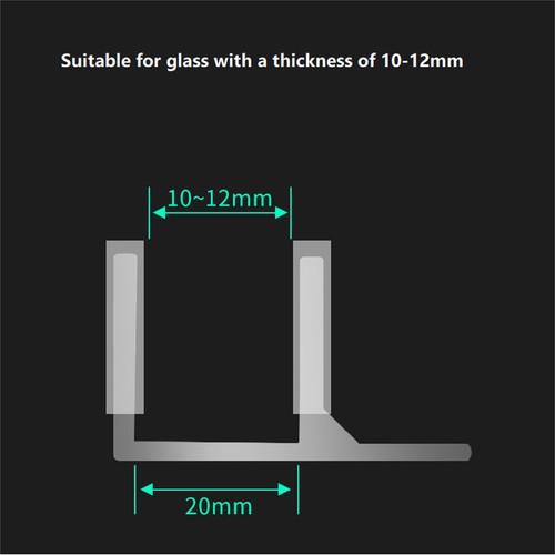 2x Door Clip Positioner Glass Sliding Door Swing Stop Limiter Aluminum Alloy - Picture 8 of 8