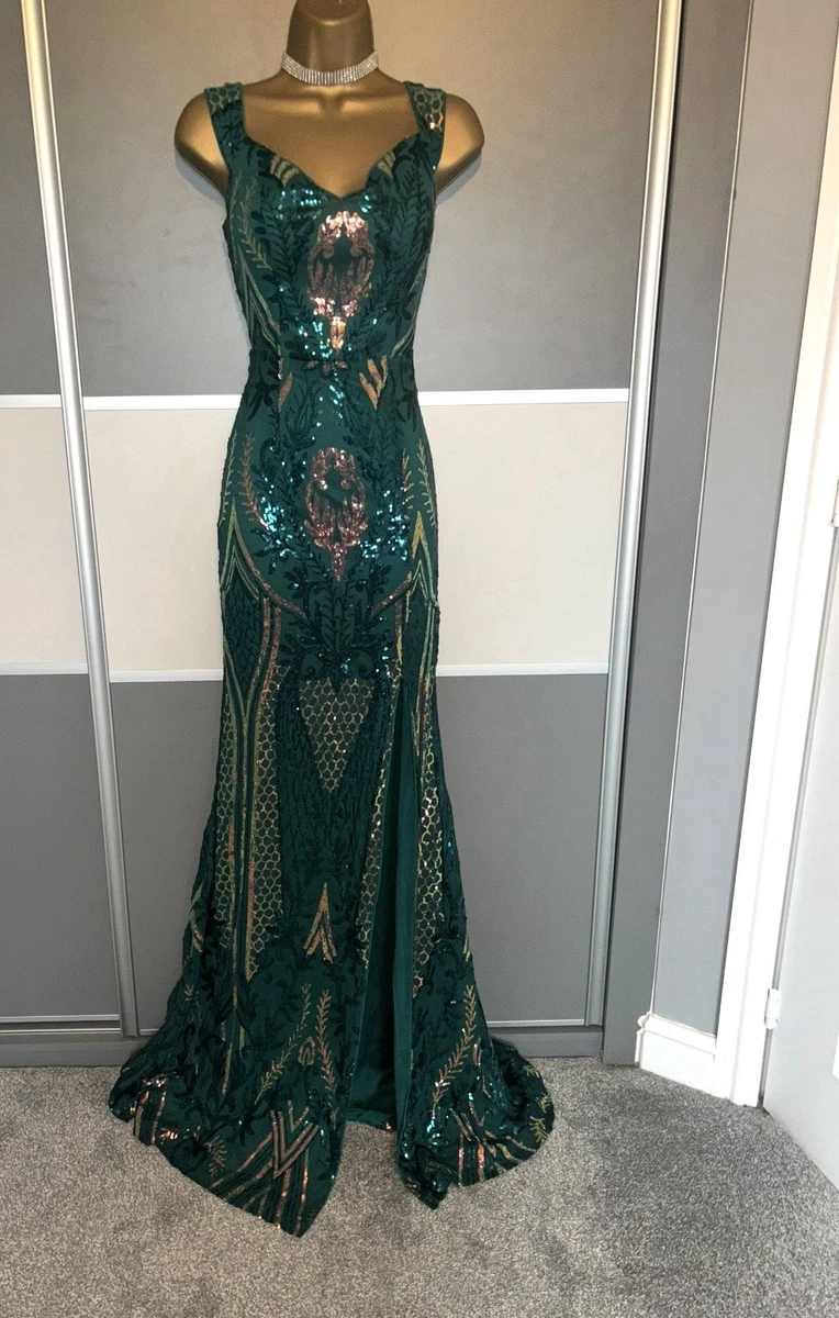 Green Sequins Dresses for Women for sale | eBay UK