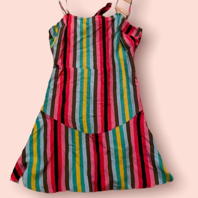 #ad Express multi colored ruffle dress small $45.00