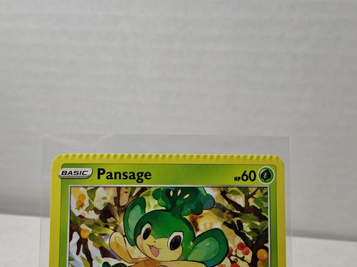 Pokemon Pansage 007/264 Common ERROR CRINKLE CUT Miscut - Bild 2 von 9