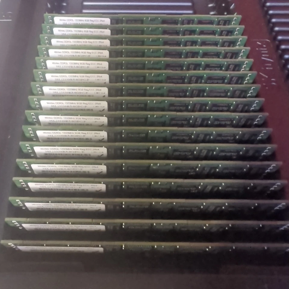NEW Wintec 128GB 16x 8GB PC3L-10600R Reg ECC 2Rx4 Server RAM 3SL13339R5-8GPC-P - Image 3 of 4