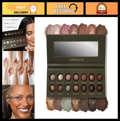 Baked Eyeshadow Palette - 14 Pigmented Shades for Blendable Natural Looks