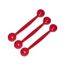 Tupperware Melon Ball Makers Cookie Dough Baller Set of 3 Red New