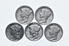 High Grade Lot 1937 1939 1936 1936 1935 Mercury Dime Collection *590