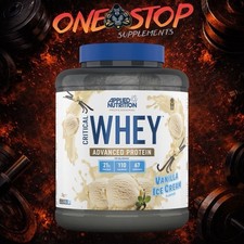 APPLIED NUTRITION CRITICAL WHEY PROTEIN (VANILLA ICE CREAM) 2KG FREE DELIVERY 26.50 per kilo